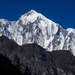 Snow mountain views on the Trek from Dharapani Chame | Annapurna Circuit trek